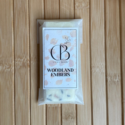 Woodland Embers Wax Melts – Spiced & Comforting Cedarwood, Cypress, Patchouli, Black Pepper, and Sweet Orange for a Warm Seasonal Home Scent