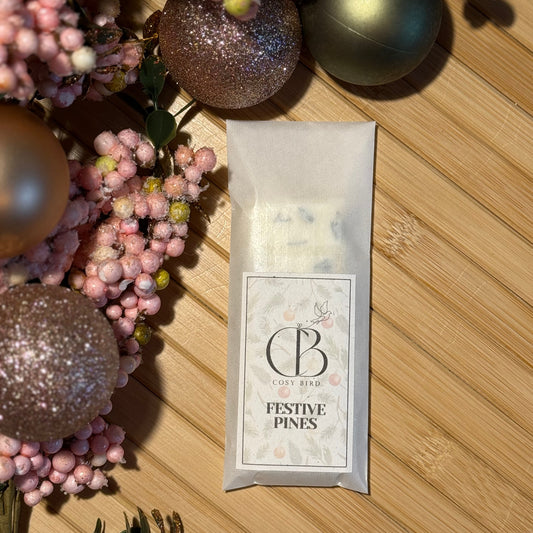 PRE ORDER Festive Pines Wax Melts – Warm & Woody Cinnamon, Pine Needle, and Sweet Orange