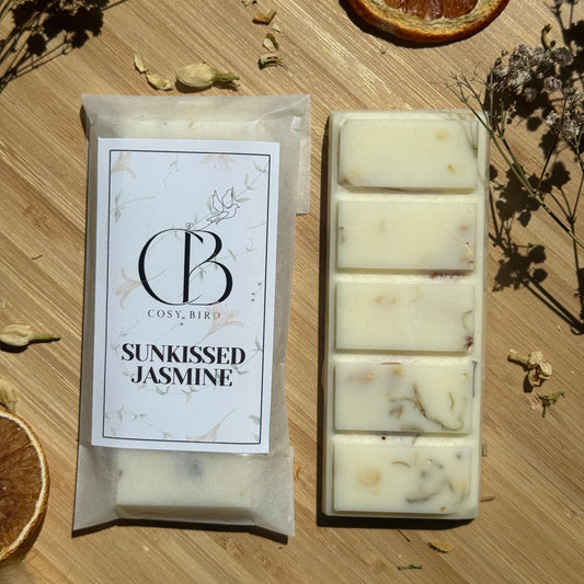 Sunkissed Jasmine Wax Melt – Bright Jasmine, Citrus & Amyris Blend | The Cosy Bird