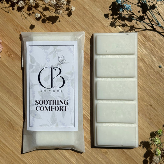 Soothing Comfort Wax Melt – Peppermint, Lavender & Chamomile for Headache Relief & Relaxation | The Cosy Bird