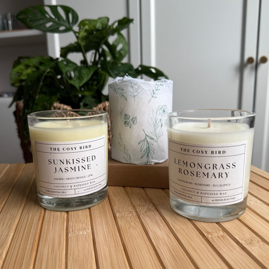 Memory & Focus Candle – Peppermint, Rosemary, and Lemon for Mental Clarity and Concentration